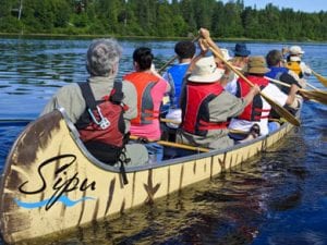 Voyageur Canoe to Paddle Alongside Tall Ships