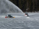 Getting the ice ready at French Fort Cove.