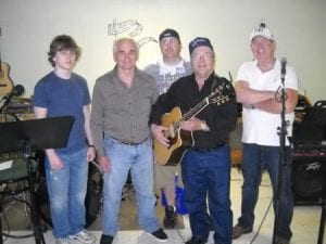 Zack's Band, left to right: Zack Sullivan, Johnny Manderville, Danny MacVicar, Shirley Duffy and Eddy Vautour.