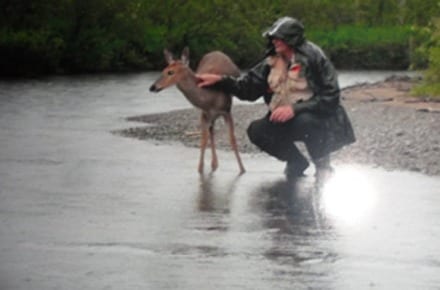 Harry Buyting on the north branch in Juniper.