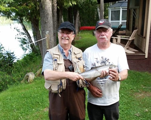 Brian Affleck at Glen Hollowoods in Blackville. Nice bright fish caught around 7pm on July 10.