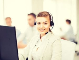 call centre woman