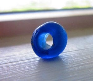 Cobalt blue glass bead