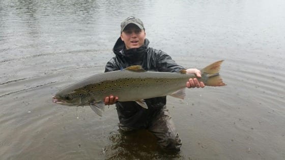Danny Munn with a nice July salmon