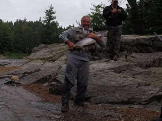 Alain Grenier caught this Salmon at Little Fork on the little Southwest last week