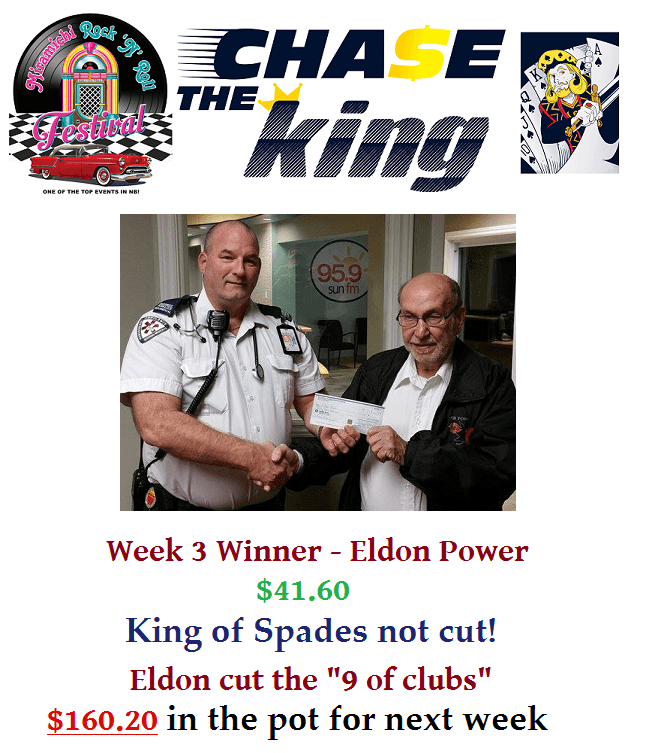 Chase The King Week 3 Winner