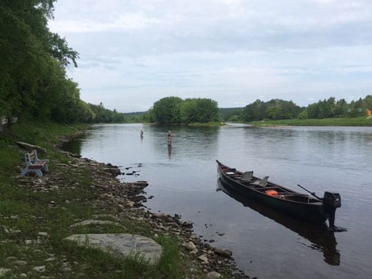 Guests angling near Doaktown. Photo courtesy of Derek Munn