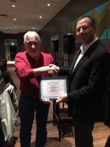 Congratulations to Paul Nowlan (pictured left) who was recently presented with a Lifetime Membership to the Miramichi Sportsmens Club by Club President Adam Sulis (pictured right), in recognition of Paul's many years of contribution to the Miramichi Sportsmens Club.