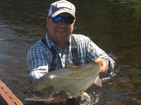 Ledges Head Guide Andrew Anthony with Guest Scott Boley nice hen